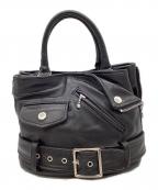 JOHNNY WOLFジョニーウルフ）の古着「JOHNNY WOLF　Buffalo Bobs　ライダースマイクロバッグ　ハンドバッグ」｜ブラック