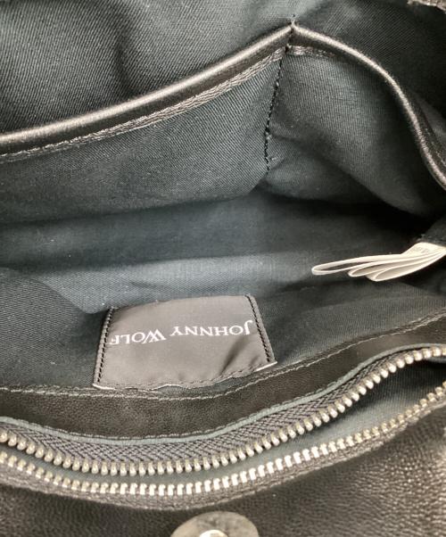 JOHNNY WOLF（ジョニーウルフ）JOHNNY WOLF (ジョニーウルフ) JOHNNY WOLF　Buffalo Bobs　ライダースマイクロバッグ　ハンドバッグ ブラックの古着・服飾アイテム