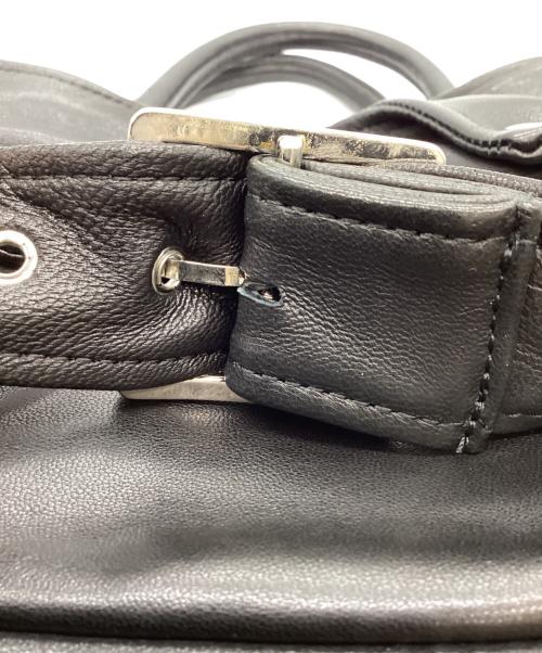 JOHNNY WOLF（ジョニーウルフ）JOHNNY WOLF (ジョニーウルフ) JOHNNY WOLF　Buffalo Bobs　ライダースマイクロバッグ　ハンドバッグ ブラックの古着・服飾アイテム