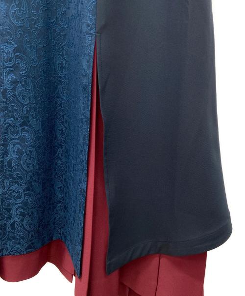 HARE（ハレ）HARE (ハレ) ADO (アド) プリーツレイヤースカート ブルー×レッド サイズ:FREEの古着・服飾アイテム