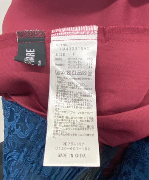 HARE（ハレ）HARE (ハレ) ADO (アド) プリーツレイヤースカート ブルー×レッド サイズ:FREEの古着・服飾アイテム