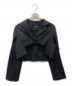 HARE×Adoハレ×アド）の古着「ソデスリットショートジャケット」｜ブラック