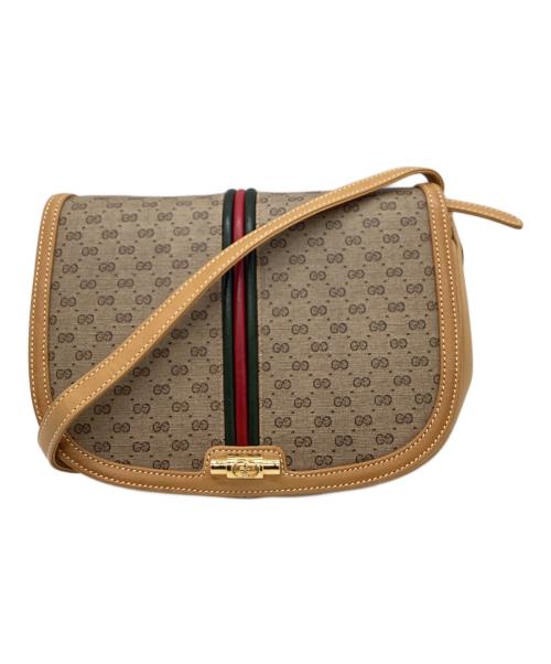 GUCCI（グッチ）GUCCI (グッチ) GUCCI　オールド　ショルダーバッグ ベージュの古着・服飾アイテム