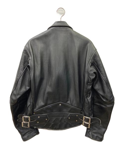 VANSON（バンソン）VANSON (バンソン) レザーライダースジャケット ブラック サイズ:38の古着・服飾アイテム