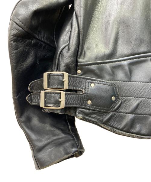 VANSON（バンソン）VANSON (バンソン) レザーライダースジャケット ブラック サイズ:38の古着・服飾アイテム