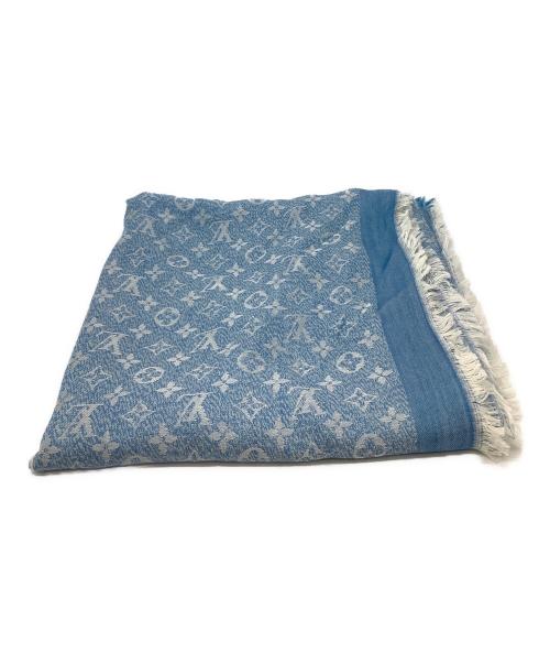 LOUIS VUITTON（ルイ ヴィトン）LOUIS VUITTON (ルイ ヴィトン) LOUIS VUITTON　ショール・モノグラム　大判ストール ブルーの古着・服飾アイテム