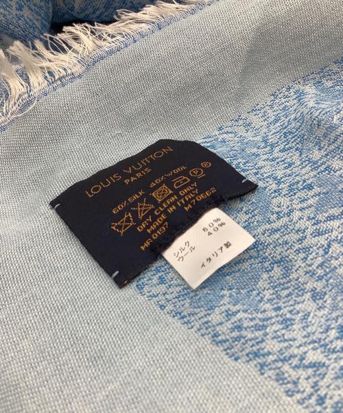 LOUIS VUITTON（ルイ ヴィトン）LOUIS VUITTON (ルイ ヴィトン) LOUIS VUITTON　ショール・モノグラム　大判ストール ブルーの古着・服飾アイテム