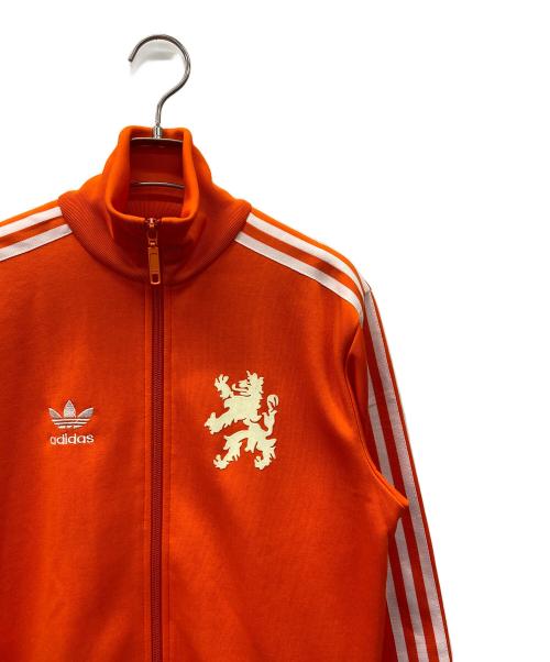 adidas Originals（アディダスオリジナル）adidas originals (アディダスオリジナル) トラックジャケット オレンジ×ホワイト サイズ:2XSの古着・服飾アイテム