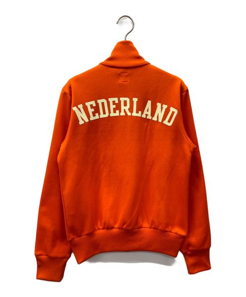 adidas Originals（アディダスオリジナル）adidas originals (アディダスオリジナル) トラックジャケット オレンジ×ホワイト サイズ:2XSの古着・服飾アイテム