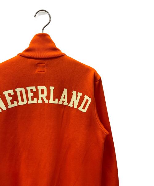 adidas Originals（アディダスオリジナル）adidas originals (アディダスオリジナル) トラックジャケット オレンジ×ホワイト サイズ:2XSの古着・服飾アイテム