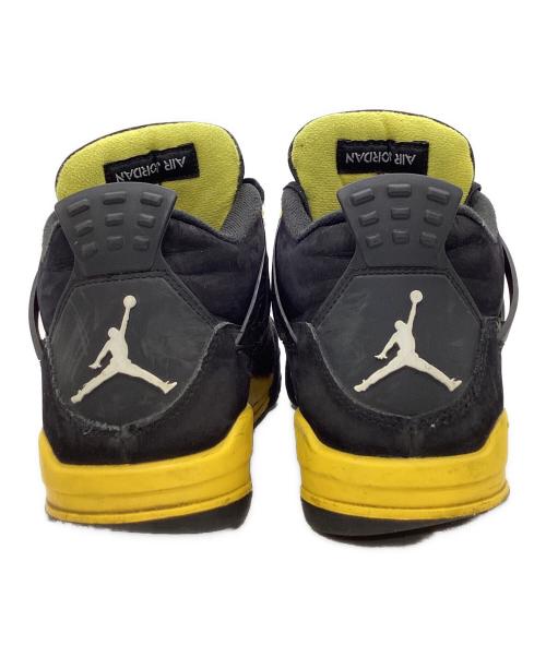 NIKE（ナイキ）NIKE (ナイキ) NIKE　	Air Jordan 4 Retro Thunder　ハイカットスニーカー ブラック×イエロー サイズ:26.5ｃｍの古着・服飾アイテム