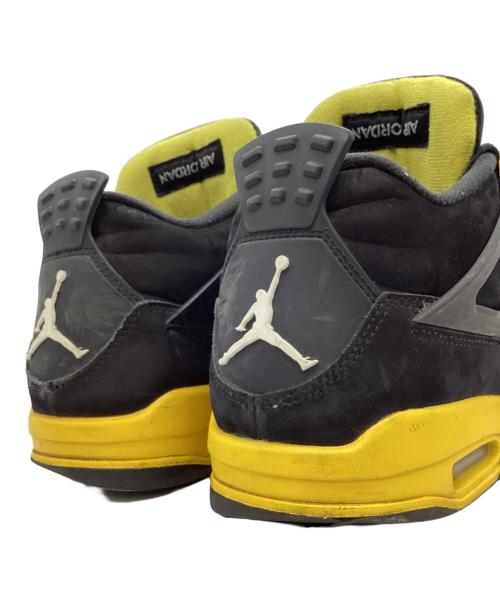 NIKE（ナイキ）NIKE (ナイキ) NIKE　	Air Jordan 4 Retro Thunder　ハイカットスニーカー ブラック×イエロー サイズ:26.5ｃｍの古着・服飾アイテム