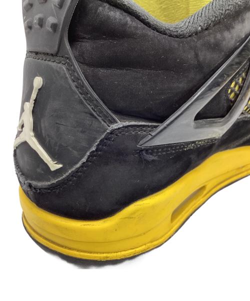 NIKE（ナイキ）NIKE (ナイキ) NIKE　	Air Jordan 4 Retro Thunder　ハイカットスニーカー ブラック×イエロー サイズ:26.5ｃｍの古着・服飾アイテム