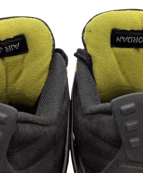 NIKE（ナイキ）NIKE (ナイキ) NIKE　	Air Jordan 4 Retro Thunder　ハイカットスニーカー ブラック×イエロー サイズ:26.5ｃｍの古着・服飾アイテム