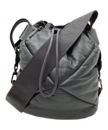 LONGCHAMP（ロンシャン）の古着「LONGCHAMP　ルプリアージュキュイール　ワンショルダーバッグ」｜ブラック