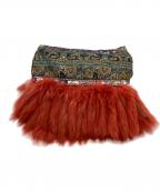 ETROエトロ）の古着「ETRO　大判ストール」｜ブルー×レッド