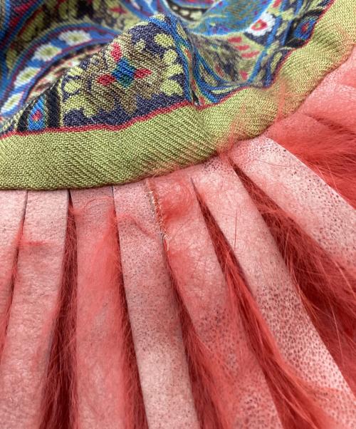 ETRO（エトロ）ETRO (エトロ) ETRO　大判ストール ブルー×レッドの古着・服飾アイテム