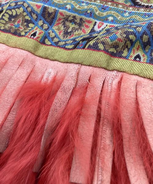 ETRO（エトロ）ETRO (エトロ) ETRO　大判ストール ブルー×レッドの古着・服飾アイテム