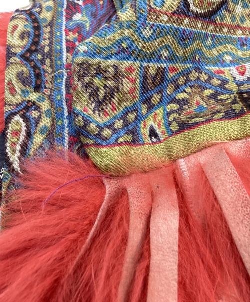 ETRO（エトロ）ETRO (エトロ) ETRO　大判ストール ブルー×レッドの古着・服飾アイテム