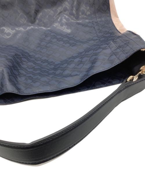 GHERARDINI（ゲラルディーニ）GHERARDINI (ゲラルディーニ) GHERARDINI　トートバッグ　ソフティ ネイビー×ピンクの古着・服飾アイテム