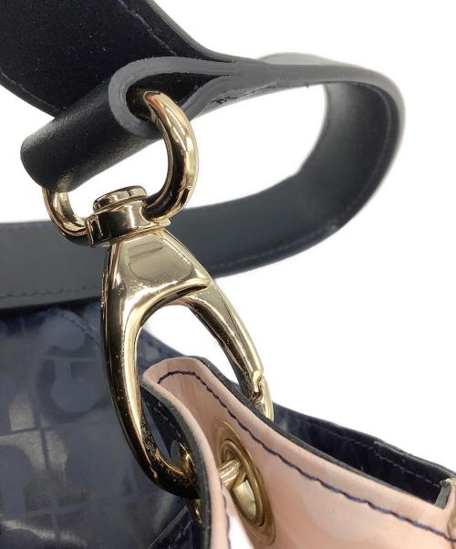 GHERARDINI（ゲラルディーニ）GHERARDINI (ゲラルディーニ) GHERARDINI　トートバッグ　ソフティ ネイビー×ピンクの古着・服飾アイテム