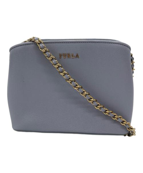 FURLA（フルラ）FURLA (フルラ) チェーンショルダーバッグ スカイブルーの古着・服飾アイテム