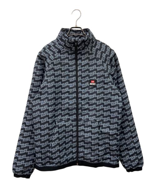 DIESEL（ディーゼル）DIESEL (ディーゼル) DIESEL　ナイロンジャケット グレー×ブルー サイズ:Mの古着・服飾アイテム