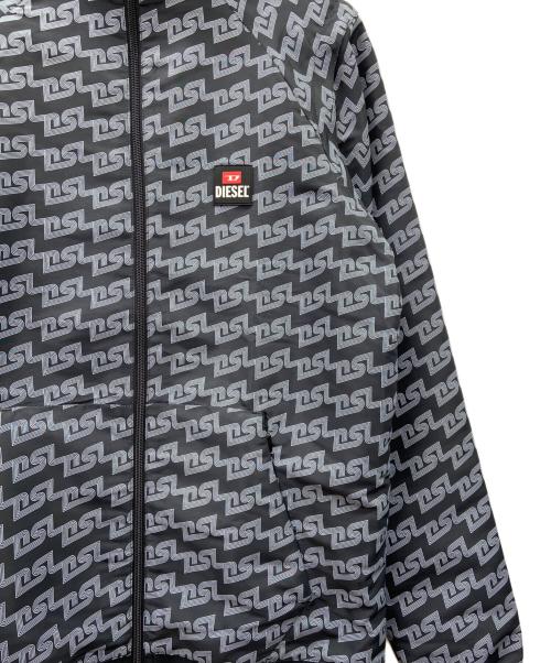 DIESEL（ディーゼル）DIESEL (ディーゼル) DIESEL　ナイロンジャケット グレー×ブルー サイズ:Mの古着・服飾アイテム