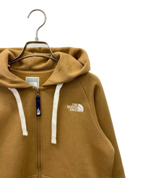 THE NORTH FACE（ザ ノース フェイス）THE NORTH FACE (ザ ノース フェイス) ジップパーカー ベージュ×ホワイト サイズ:Mの古着・服飾アイテム