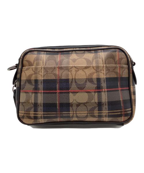 COACH（コーチ）COACH (コーチ) COACH　ショルダーバッグ ブラウン×ブラックの古着・服飾アイテム