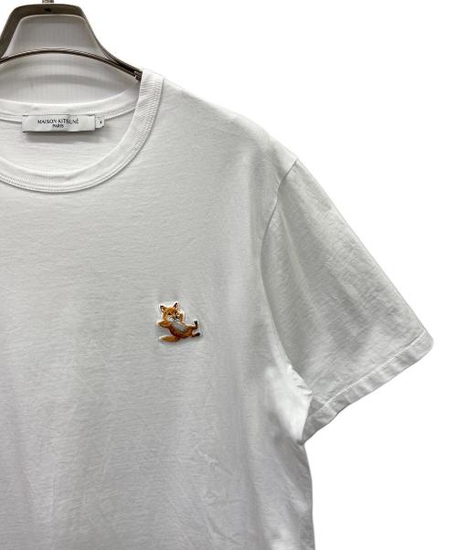 maison kitsune（メゾンキツネ）MAISON KITSUNE (メゾンキツネ) 半袖カットソー ホワイト サイズ:Mの古着・服飾アイテム