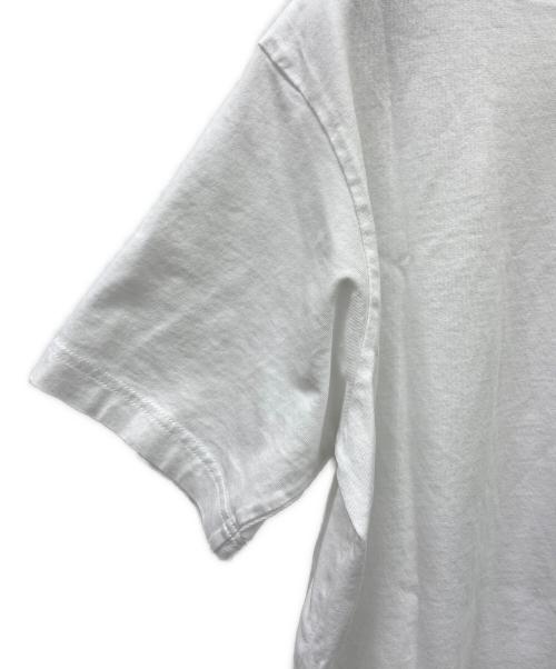 LACOSTE（ラコステ）LACOSTE (ラコステ) COMME des GARCONS SHIRT (コムデギャルソンシャツ) 半袖カットソー ホワイト サイズ:Mの古着・服飾アイテム