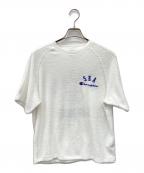Champion×WIND AND SEAチャンピオン×ウィンダンシー）の古着「半袖カットソー」｜ホワイト