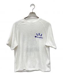 Champion×WIND AND SEA（チャンピオン×ウィンダンシー）の古着「半袖カットソー」｜ホワイト