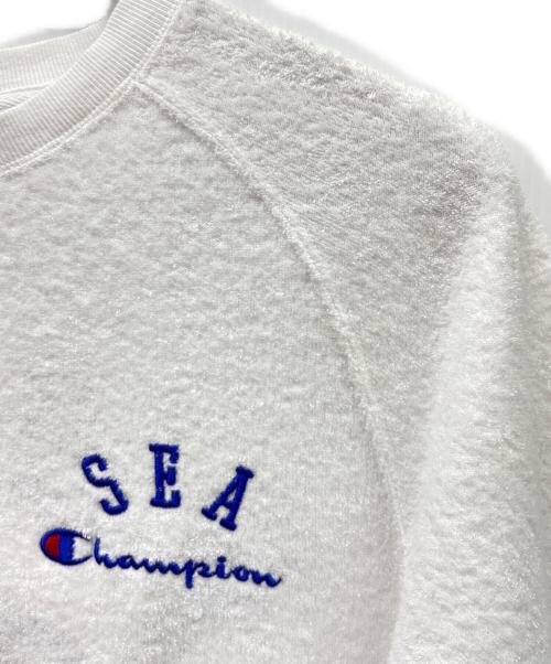 Champion（チャンピオン）Champion (チャンピオン) WIND AND SEA (ウィンダンシー) 半袖カットソー ホワイト サイズ:Sの古着・服飾アイテム