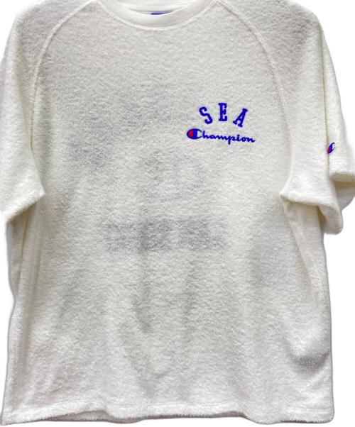 Champion（チャンピオン）Champion (チャンピオン) WIND AND SEA (ウィンダンシー) 半袖カットソー ホワイト サイズ:Sの古着・服飾アイテム