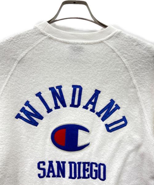 Champion（チャンピオン）Champion (チャンピオン) WIND AND SEA (ウィンダンシー) 半袖カットソー ホワイト サイズ:Sの古着・服飾アイテム