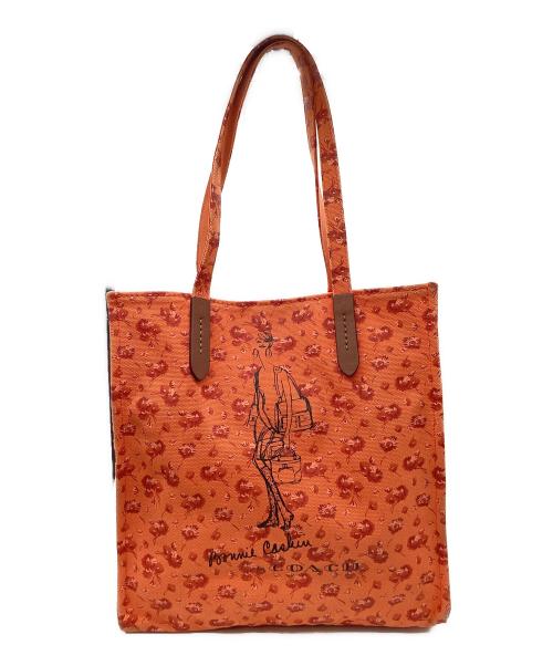 COACH（コーチ）COACH (コーチ) COACH　ボニーカシン　トートバッグ オレンジの古着・服飾アイテム