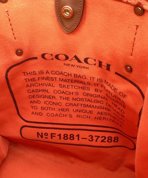 COACH（コーチ）COACH (コーチ) COACH　ボニーカシン　トートバッグ オレンジの古着・服飾アイテム