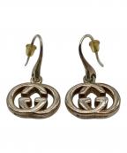 GUCCIグッチ）の古着「GUCCI　SILVER925　Gロゴペアピアス」｜シルバー