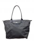 LONGCHAMPロンシャン）の古着「LONGCHAMP　ルプリアージュ　トートバッグ」｜ブラック