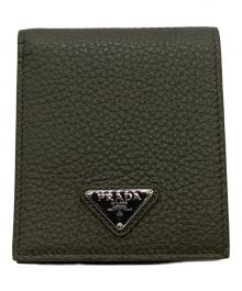PRADA（プラダ）の古着「PRADA　2つ折り財布」｜オリーブ