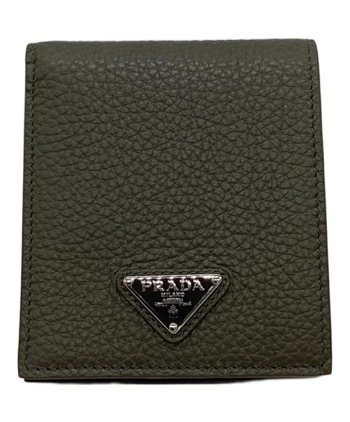 PRADA（プラダ）PRADA (プラダ) PRADA　2つ折り財布 オリーブの古着・服飾アイテム