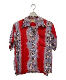 WIND AND SEA×Sun Surf（ウィンダンシー×サンサーフ）の古着「アロハシャツ」｜グレー×レッド