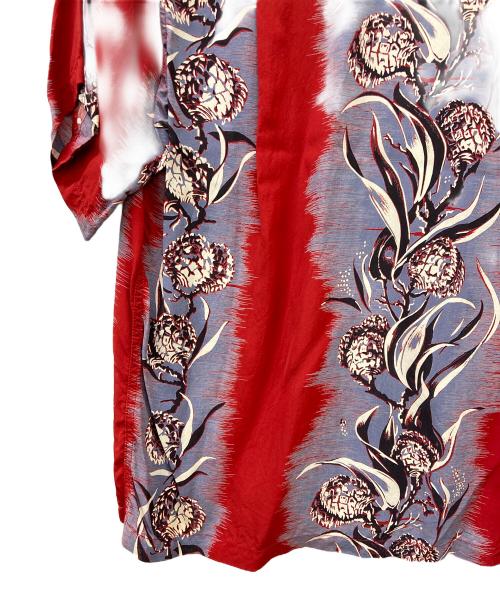 WIND AND SEA（ウィンダンシー）WIND AND SEA (ウィンダンシー) Sun Surf (サンサーフ) アロハシャツ グレー×レッド サイズ:Sの古着・服飾アイテム