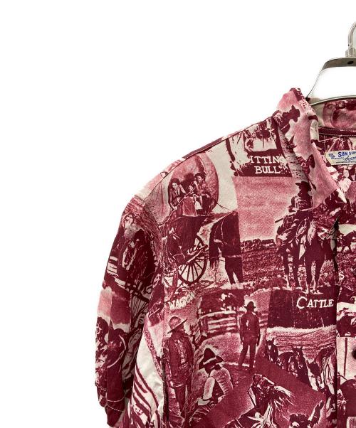 Sun Surf（サンサーフ）Sun Surf (サンサーフ) Sun Surf　アロハシャツ レッド サイズ:Sの古着・服飾アイテム