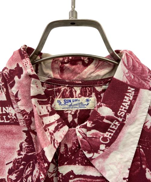 Sun Surf（サンサーフ）Sun Surf (サンサーフ) Sun Surf　アロハシャツ レッド サイズ:Sの古着・服飾アイテム
