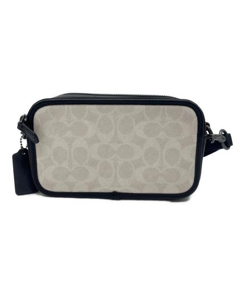 COACH（コーチ）COACH (コーチ) ボディバッグ ホワイト×ブラックの古着・服飾アイテム