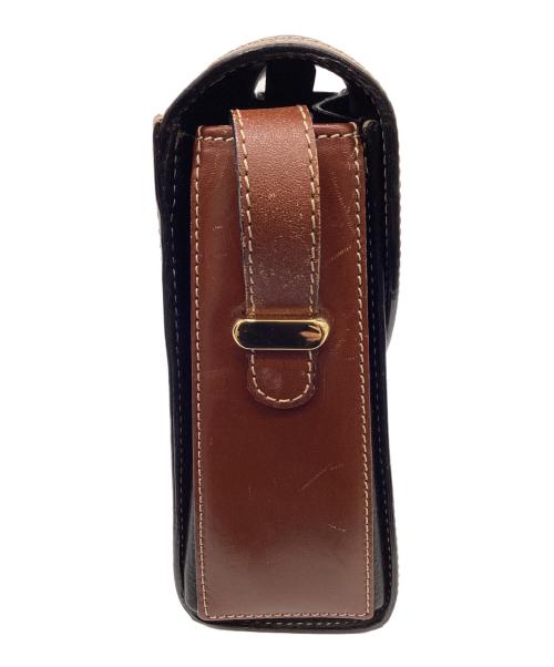 BALLY（バリー）BALLY (バリー) BALLY　ヴィンテージショルダーバッグ ブラック×ブラウンの古着・服飾アイテム