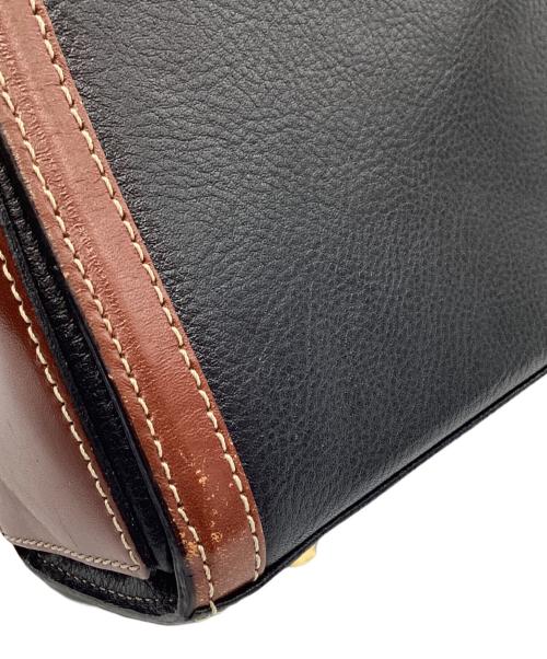BALLY（バリー）BALLY (バリー) BALLY　ヴィンテージショルダーバッグ ブラック×ブラウンの古着・服飾アイテム